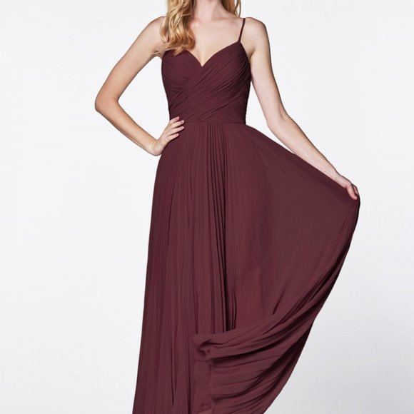 Cinderella Dresses & Skirts - V-Neck A-Line Shape Long Evening Dress CD7471